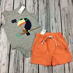 Gap Boys 0 3 12 18 Month Toucan Shorts Outfit